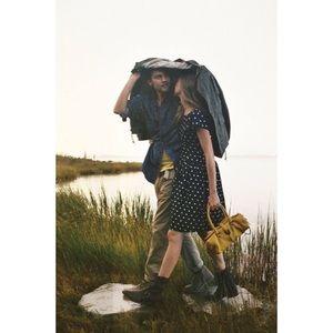 Anthropologie dropped dots dress